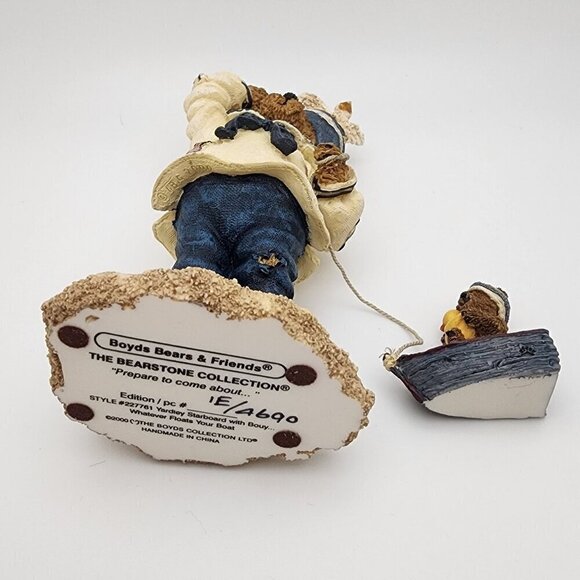 Vintage 2000 Boyds Bears "Yardley Starboard with Bouy..Whatever Floats your Boat - Picture 8 of 13